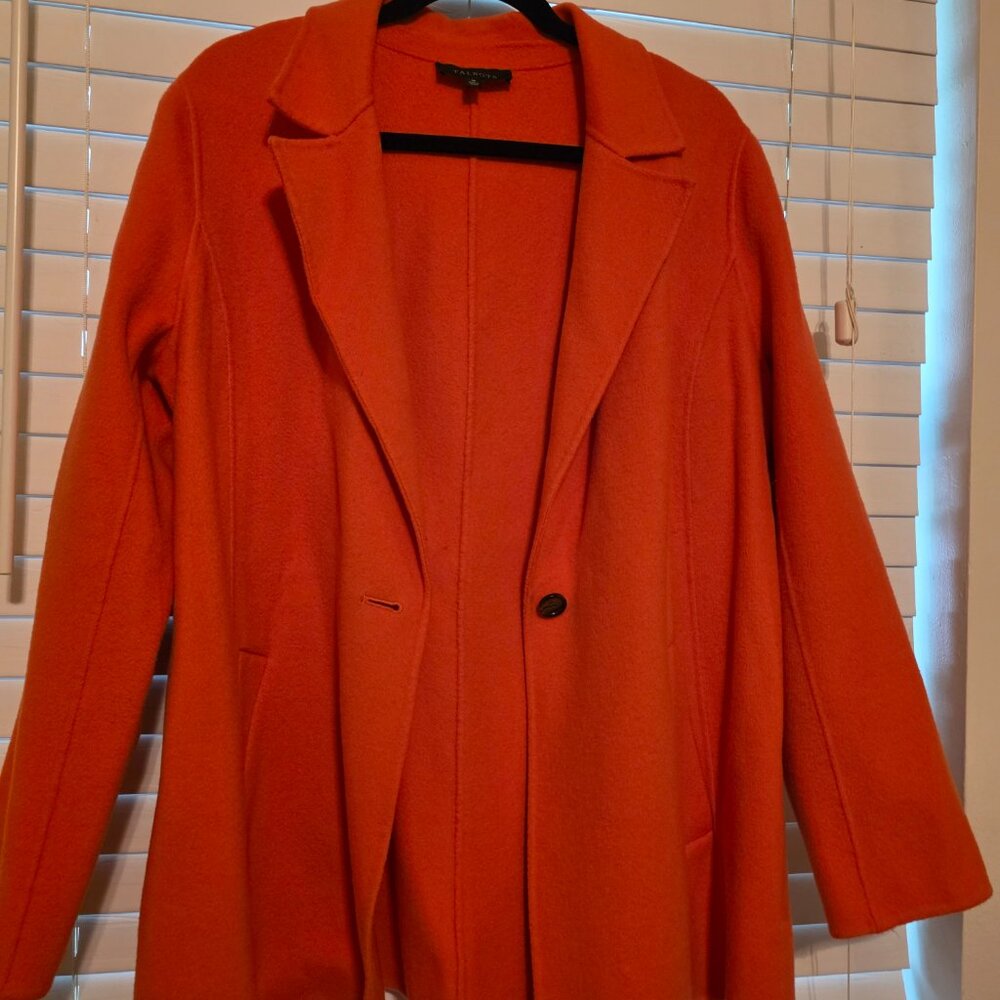 Talbots felted blazer with one button - Size 16